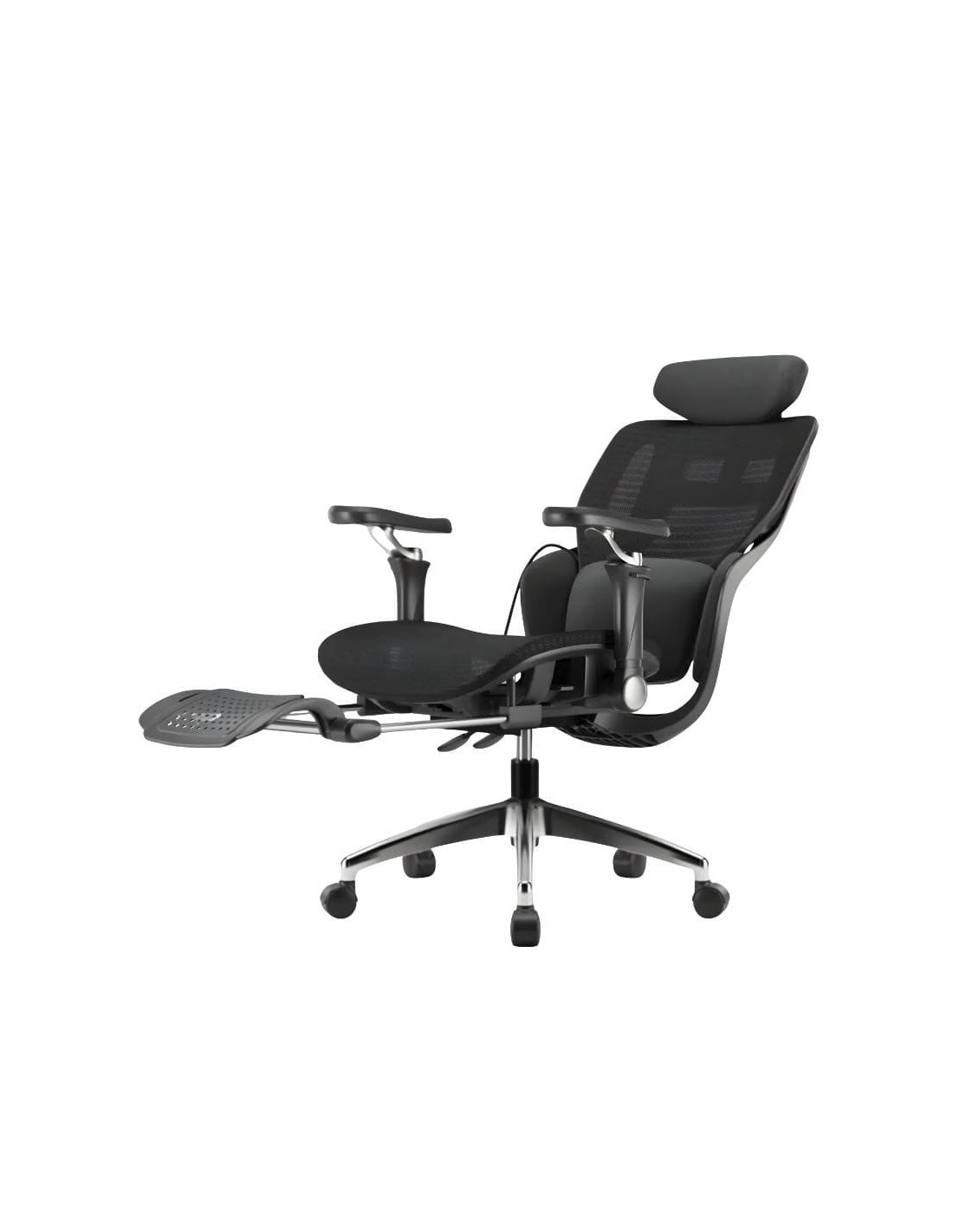Amarante Negro reclinable cojín lumbar tela Silla de oficina ergonómic
