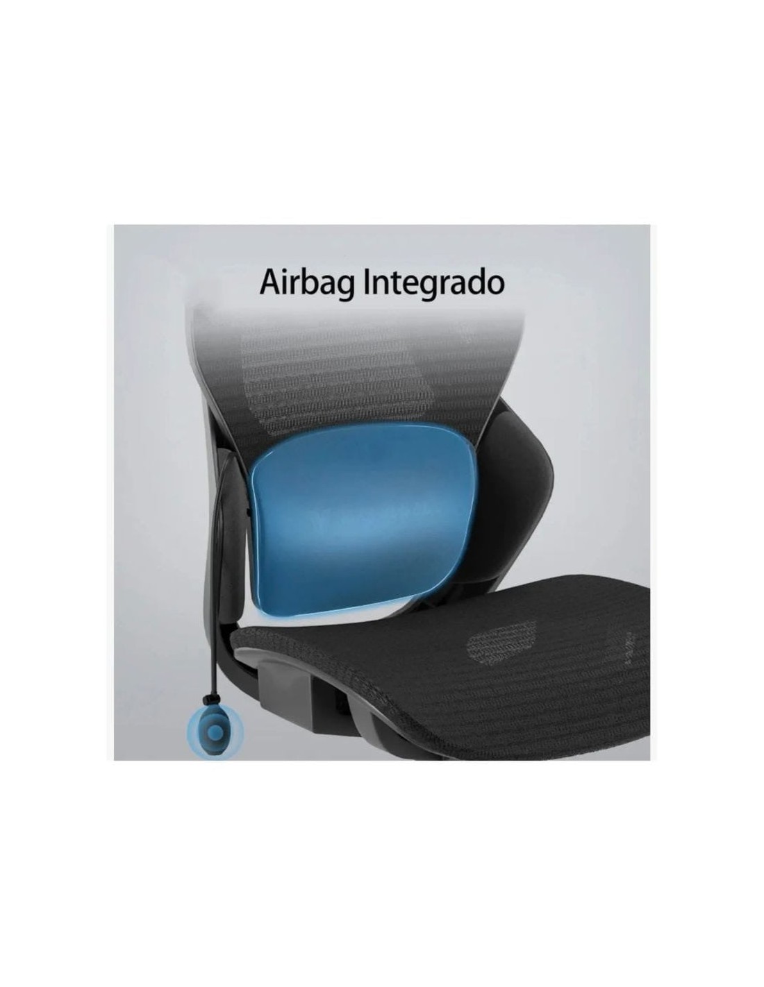 Amarante Negro reclinable cojín lumbar tela Silla de oficina ergonómic