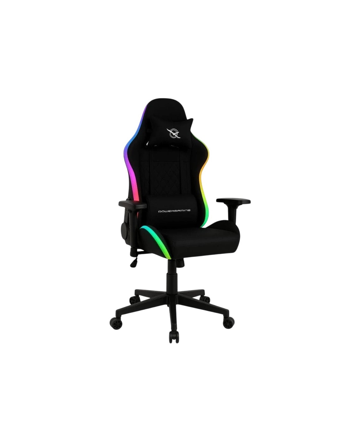 Silla gaming PowerGaming Lilith RGB Negro reposacabezas cojín lumbar c