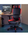 Silla gaming ergonómica Obidos Roja reposapiés en Logroño