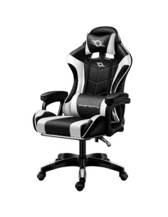 Silla Gaming PowerGaming con Altavoz Bluetooth y Masaje Blanco