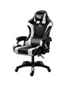 Silla Gaming PowerGaming con Altavoz Bluetooth y Masaje Blanco