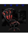 Silla Gaming PowerGaming con Altavoz Bluetooth y Masaje Blanco