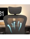 Powerbasic Lagos 110kg reposacabezas Silla de oficina ergonómica