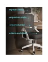 Powerbasic Lagos 110kg reposacabezas Silla de oficina ergonómica