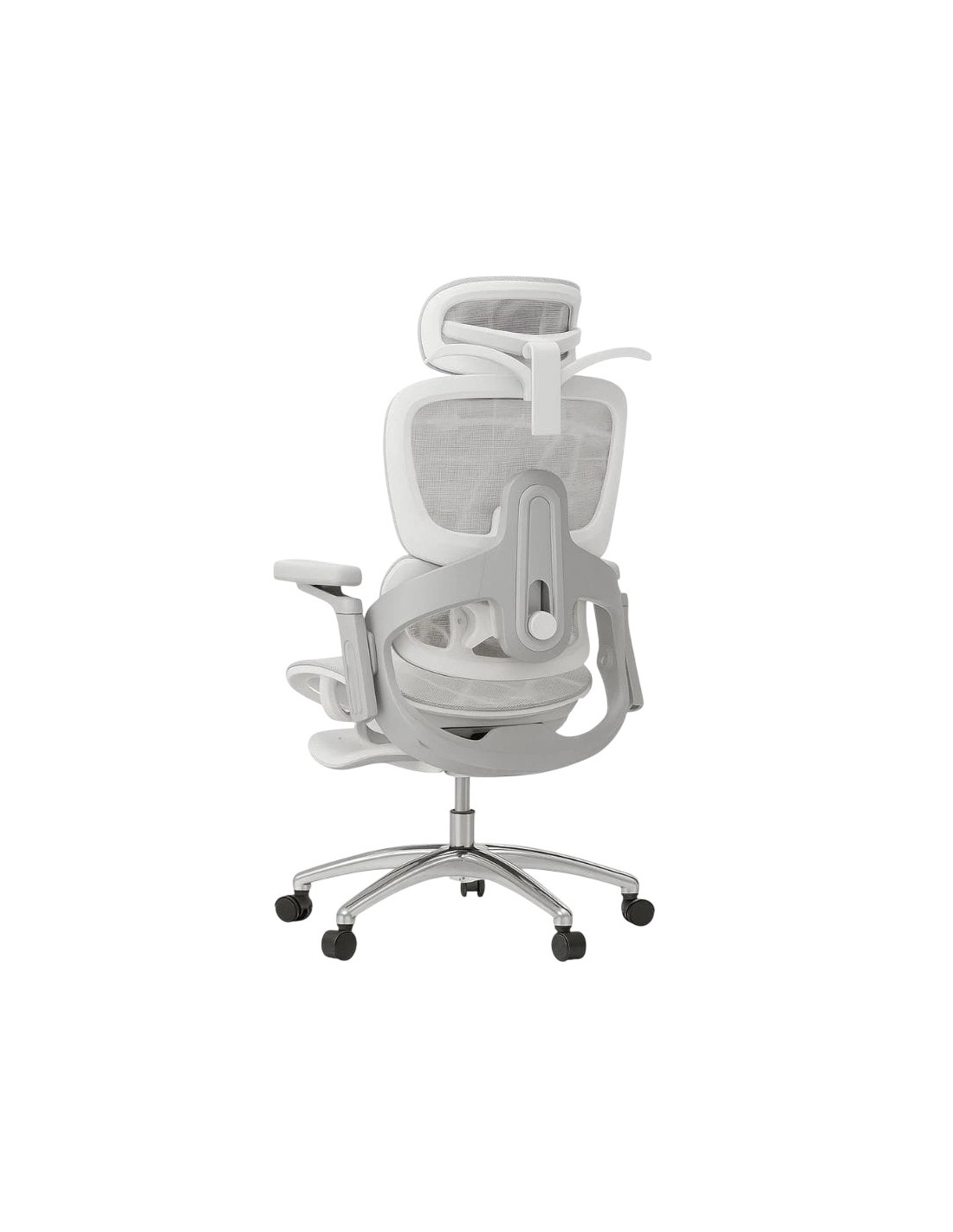 Powerbasic Elvas Gris 150kg reposabrazos 3D reposacabezas cojín lumbar