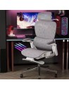 Powerbasic Elvas Gris 150kg reposabrazos 3D reposacabezas cojín lumbar