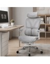 Powerbasic Beja Gris 120kg reposacabezas cojín lumbar malla Silla de o