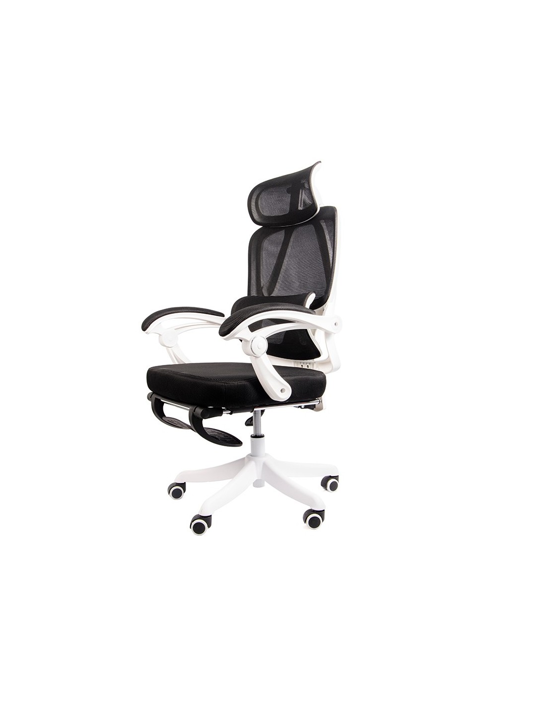 Powerbasics Confort T20 Negro con Ruedas y Reposapiés Silla de oficina