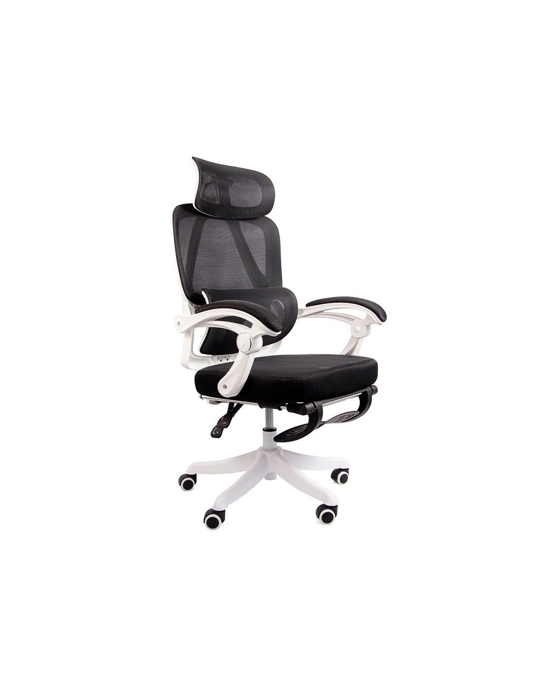 Powerbasics Confort T20 Negro con Ruedas y Reposapiés Silla de oficina