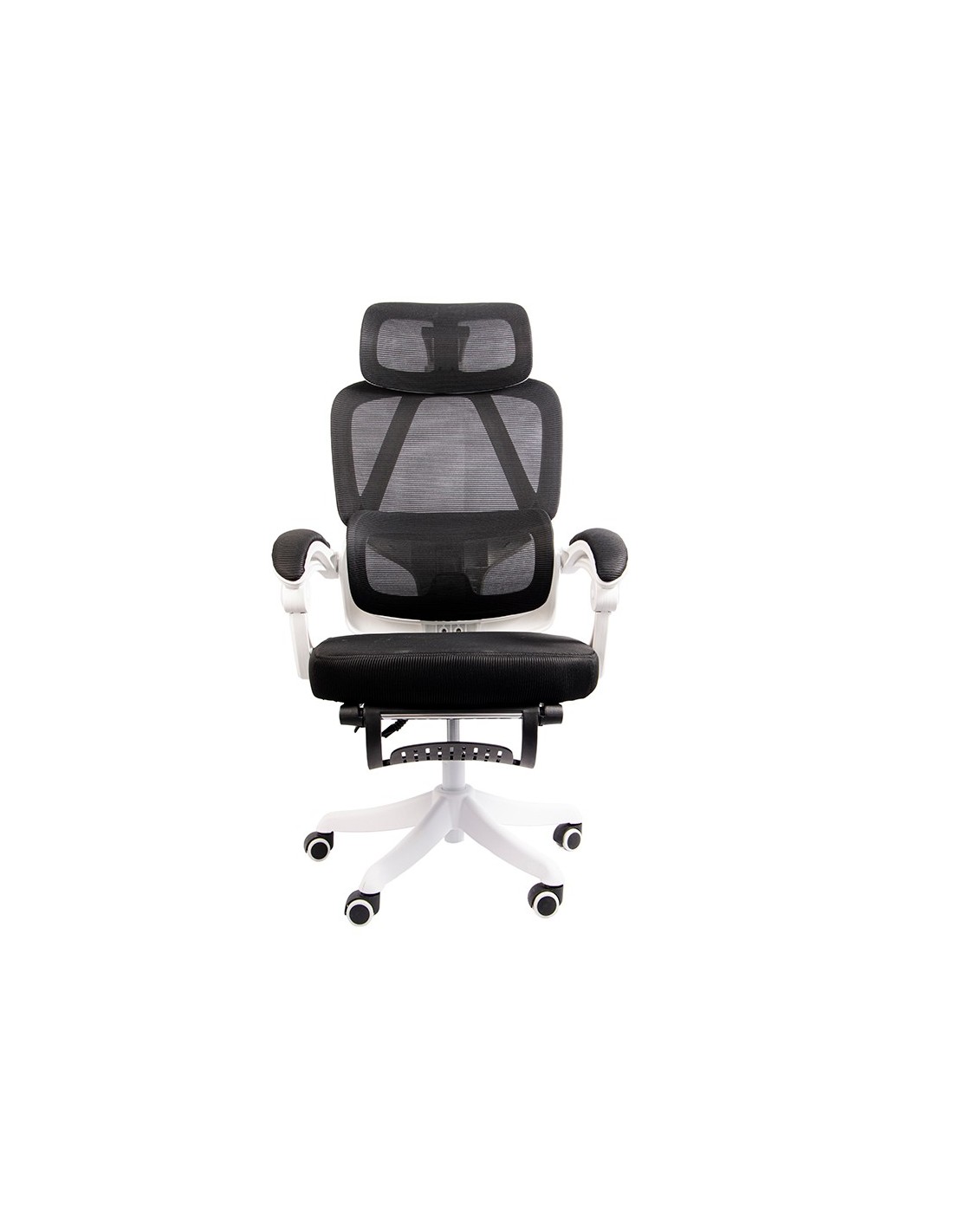 Powerbasics Confort T20 Negro con Ruedas y Reposapiés Silla de oficina