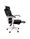 Powerbasics Confort T20 Negro con Ruedas y Reposapiés Silla de oficina