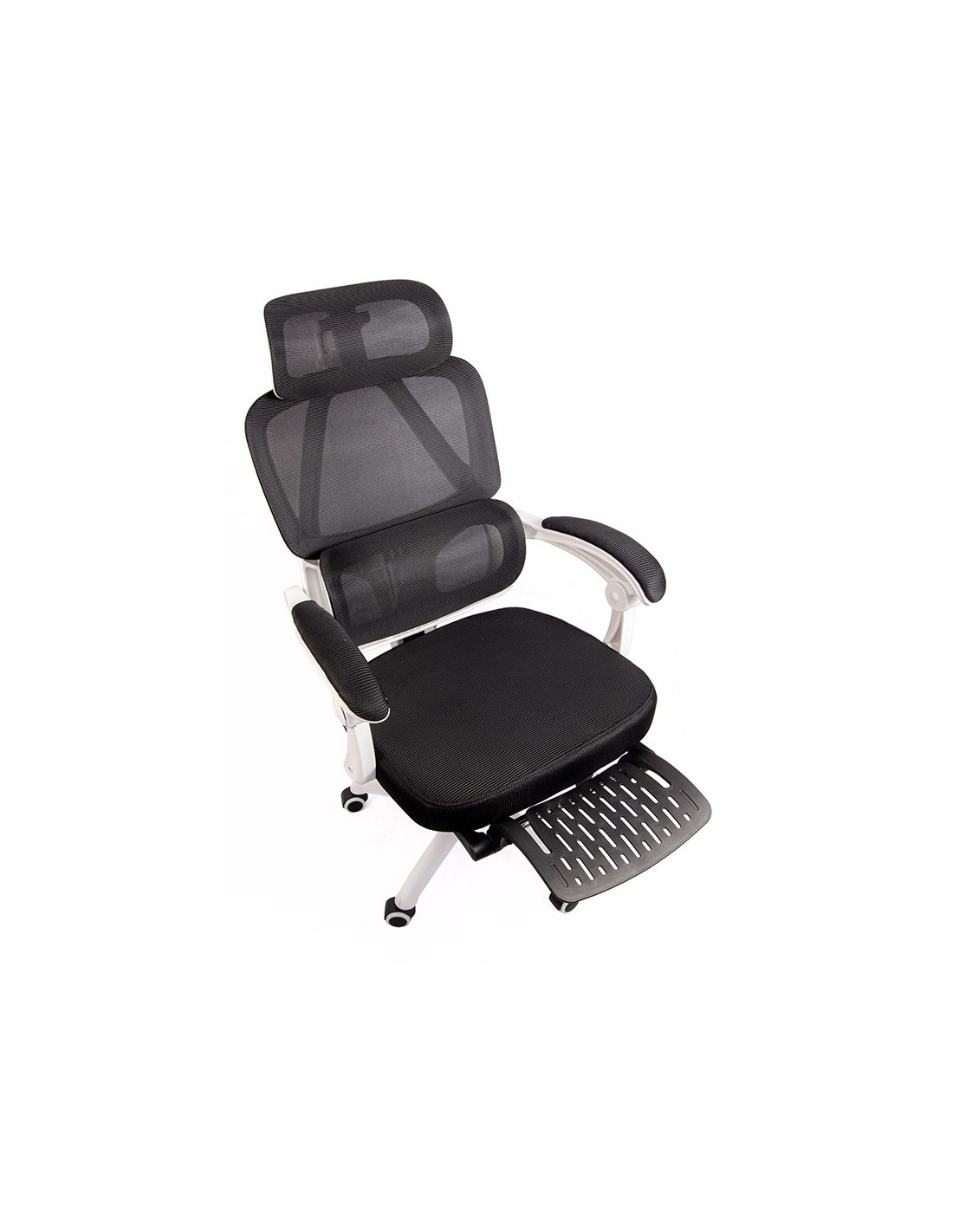 Powerbasics Confort T20 Negro con Ruedas y Reposapiés Silla de oficina