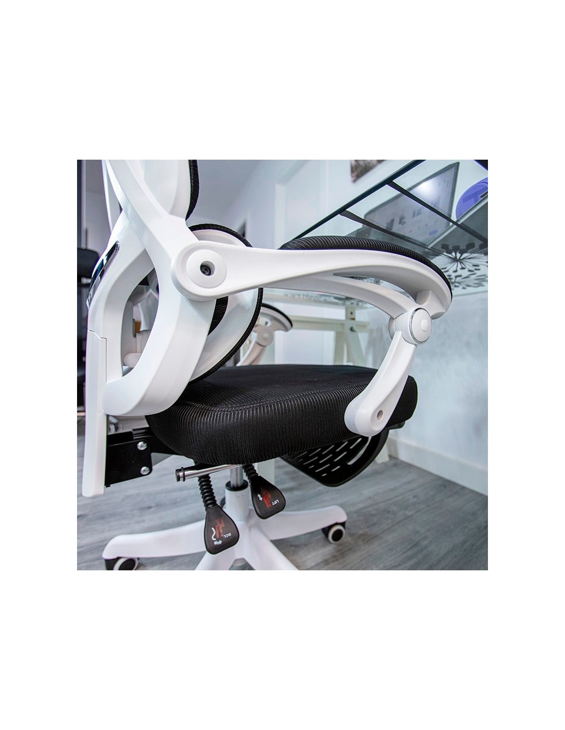 Powerbasics Confort T20 Negro con Ruedas y Reposapiés Silla de oficina