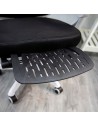 Powerbasics Confort T20 Negro con Ruedas y Reposapiés Silla de oficina