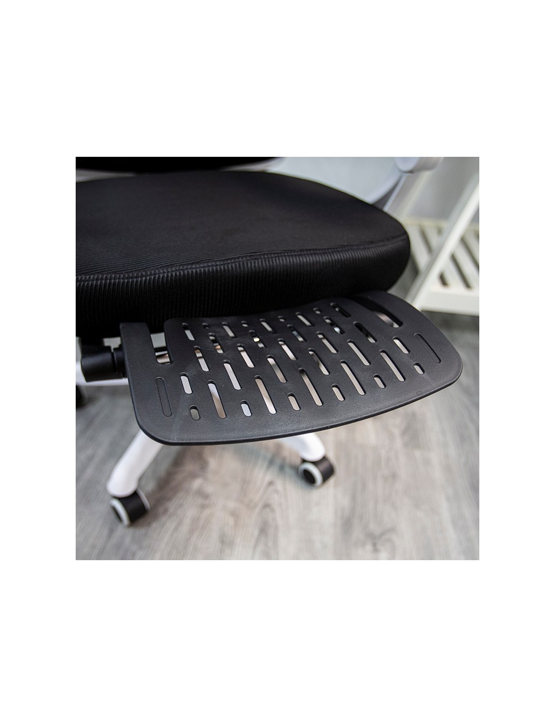 Powerbasics Confort T20 Negro con Ruedas y Reposapiés Silla de oficina