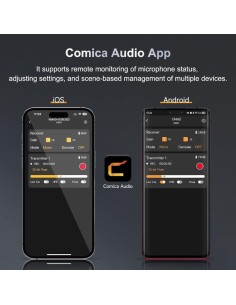 Micrófono inalámbrico COMICA VM40 32GB de Grabación Integrada y Flotan 2