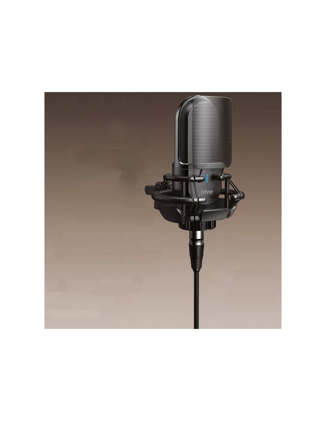 Micrófono Fifine K726 XLR Negro para Grabación y Transmisión en PC car