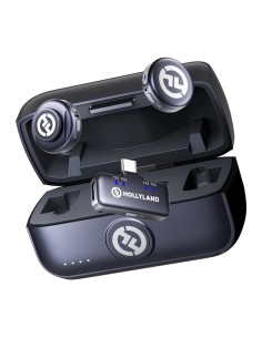 Micrófono inalámbrico Hollyland Lark M3 Combo 2TX & 1RX USB-C Gris Esp