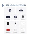 Micrófono inalámbrico Hollyland Lark M3 Combo 2TX & 1RX USB-C Gris Esp