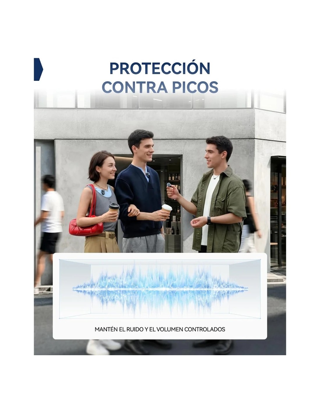 Micrófono inalámbrico Hollyland Lark M3 Combo 2TX & 1RX USB-C Gris Esp