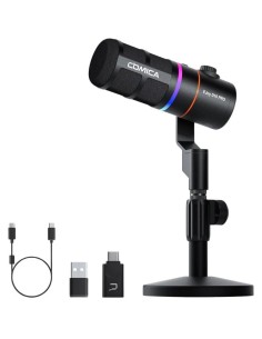 Micrófono inalámbrico gaming COMICA EJoy D10 Pro (D) Negro cardioide 4