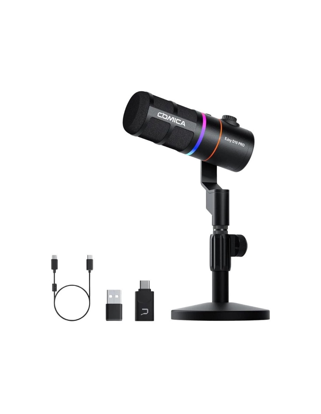 Micrófono inalámbrico gaming COMICA EJoy D10 Pro (D) Negro cardioide 4