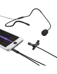 Micrófono de solapa Fifine C1 con Headset omnidireccional jack 3,5 mm 2