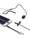 Micrófono de solapa Fifine C1 con Headset omnidireccional jack 3,5 mm