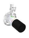 Micrófono Maono PD200x RGB Blanco cardioide dinámico en Logroño