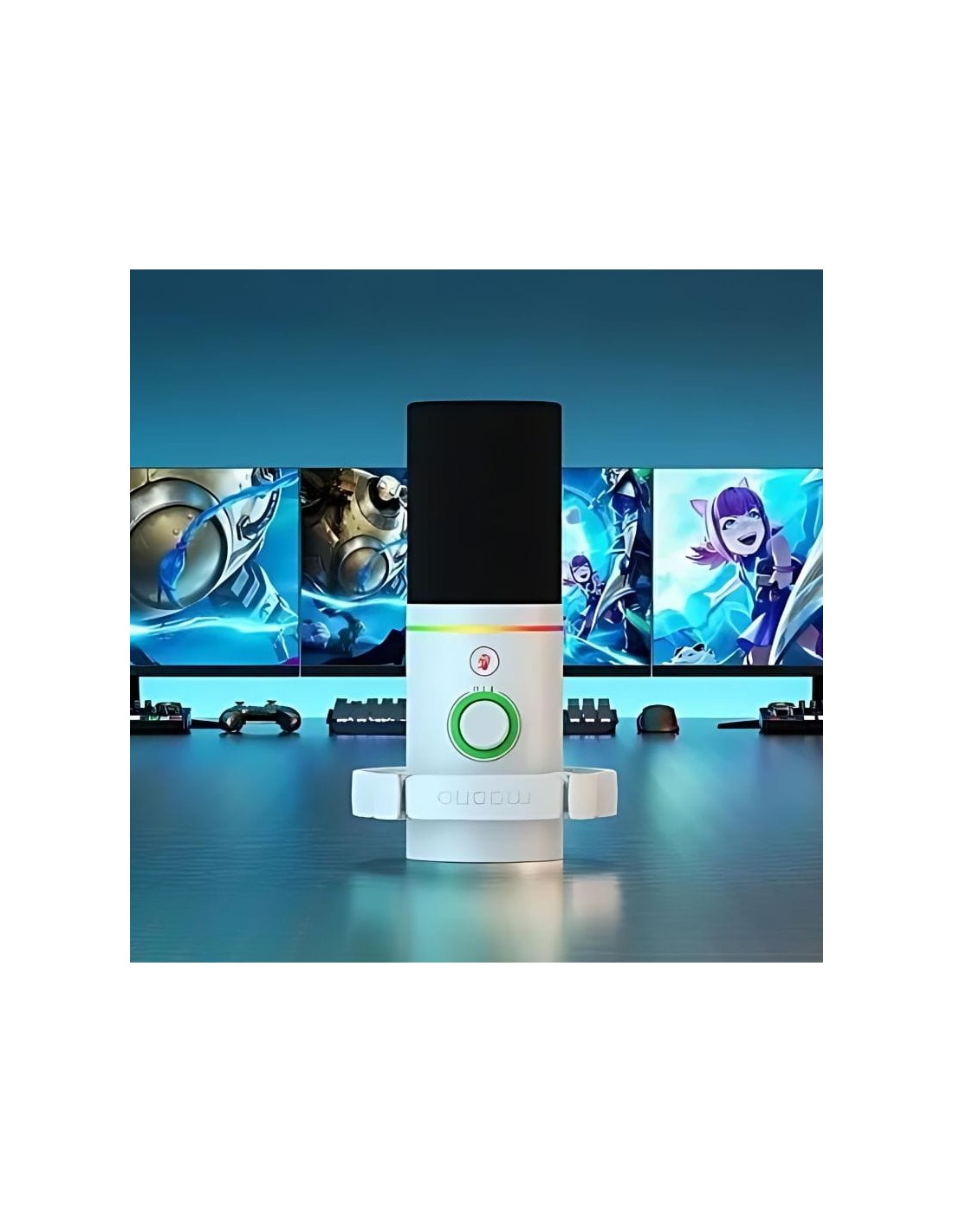 Micrófono Maono PD200x RGB Blanco cardioide dinámico en Logroño