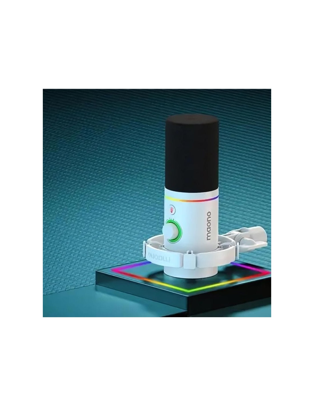 Micrófono Maono PD200x RGB Blanco cardioide dinámico en Logroño