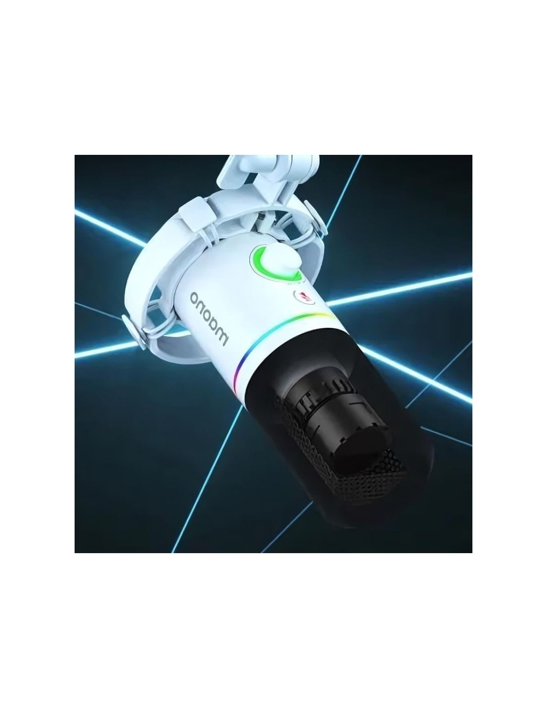 Micrófono Maono PD200x RGB Blanco cardioide dinámico en Logroño
