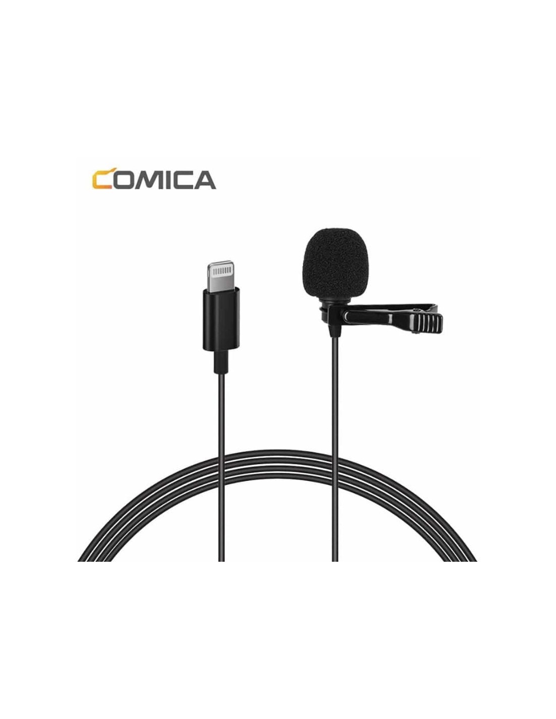 Micrófono lavalier para smartphone COMICA Lightning 4,5 m en Logroño