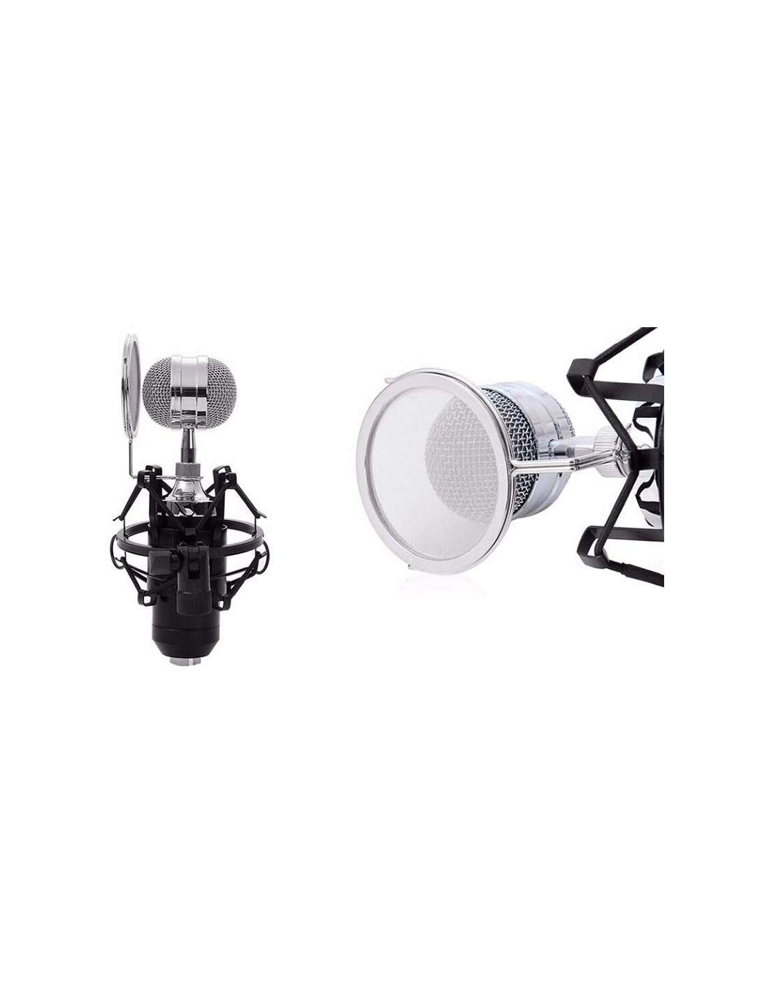Micrófono Condensador BM-8000 Streaming/Estudio Rosa en Logroño