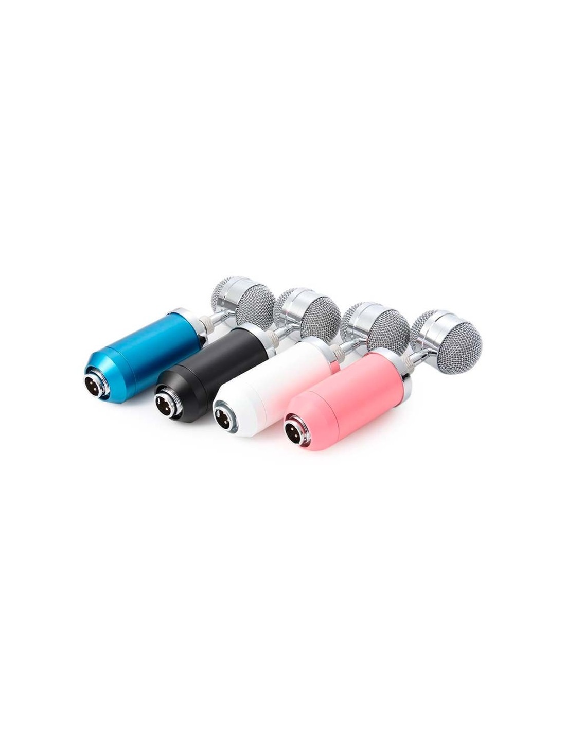 Micrófono Condensador BM-8000 Streaming/Estudio Rosa en Logroño