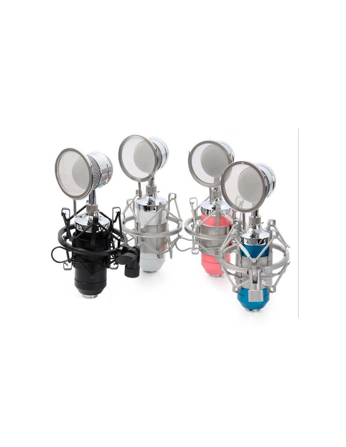 Micrófono Condensador BM-8000 Streaming/Estudio Rosa en Logroño