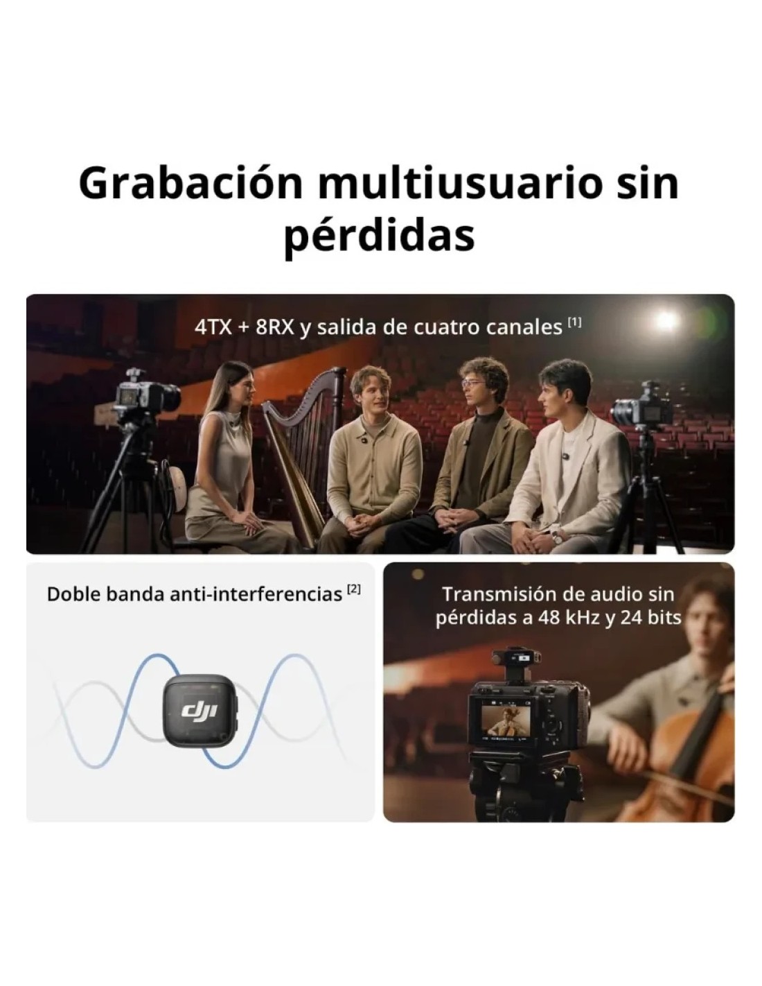 Micrófono Inalámbrico DJI Mic 3 (1 TX + 1 RX) en Logroño