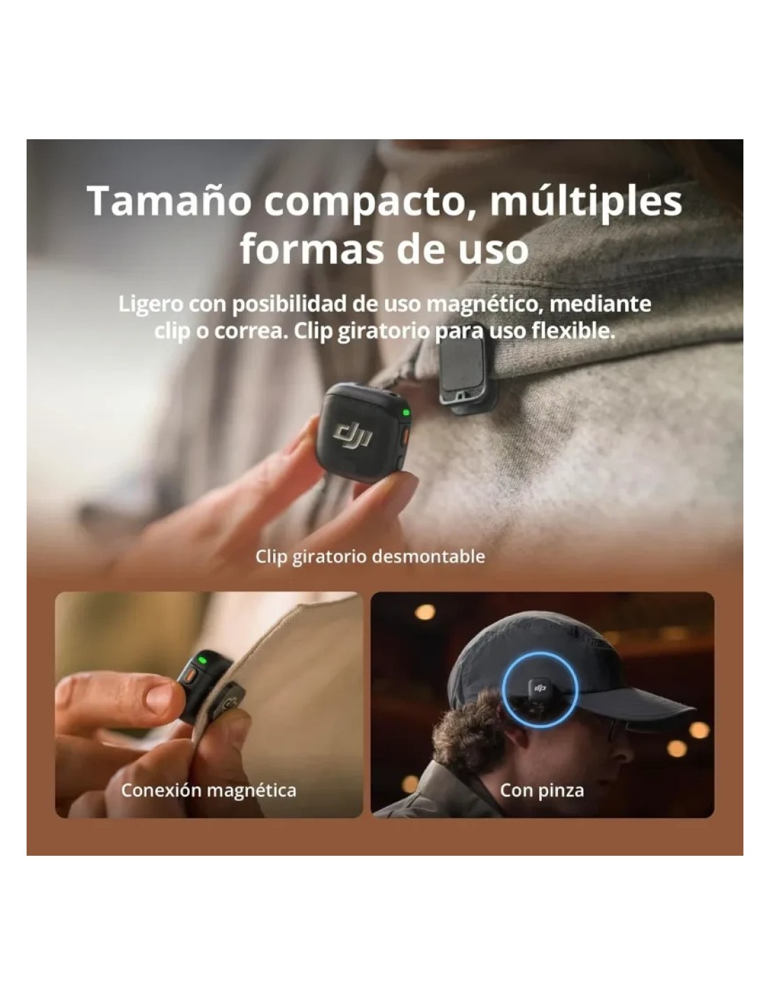 Micrófono Inalámbrico DJI Mic 3 (1 TX + 1 RX) en Logroño