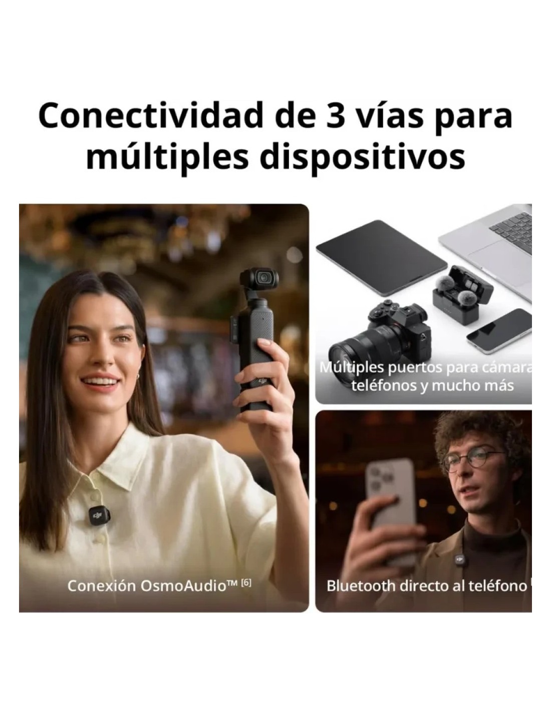 Micrófono Inalámbrico DJI Mic 3 (1 TX + 1 RX) en Logroño