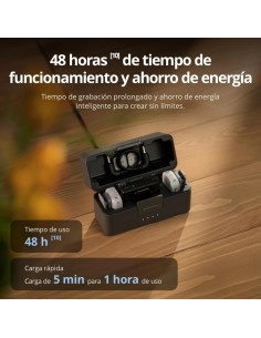 DJI Mic Mini 2 (2 TX + 1 RX) Micrófono Inalámbrico 48 kHz/24 bits 2