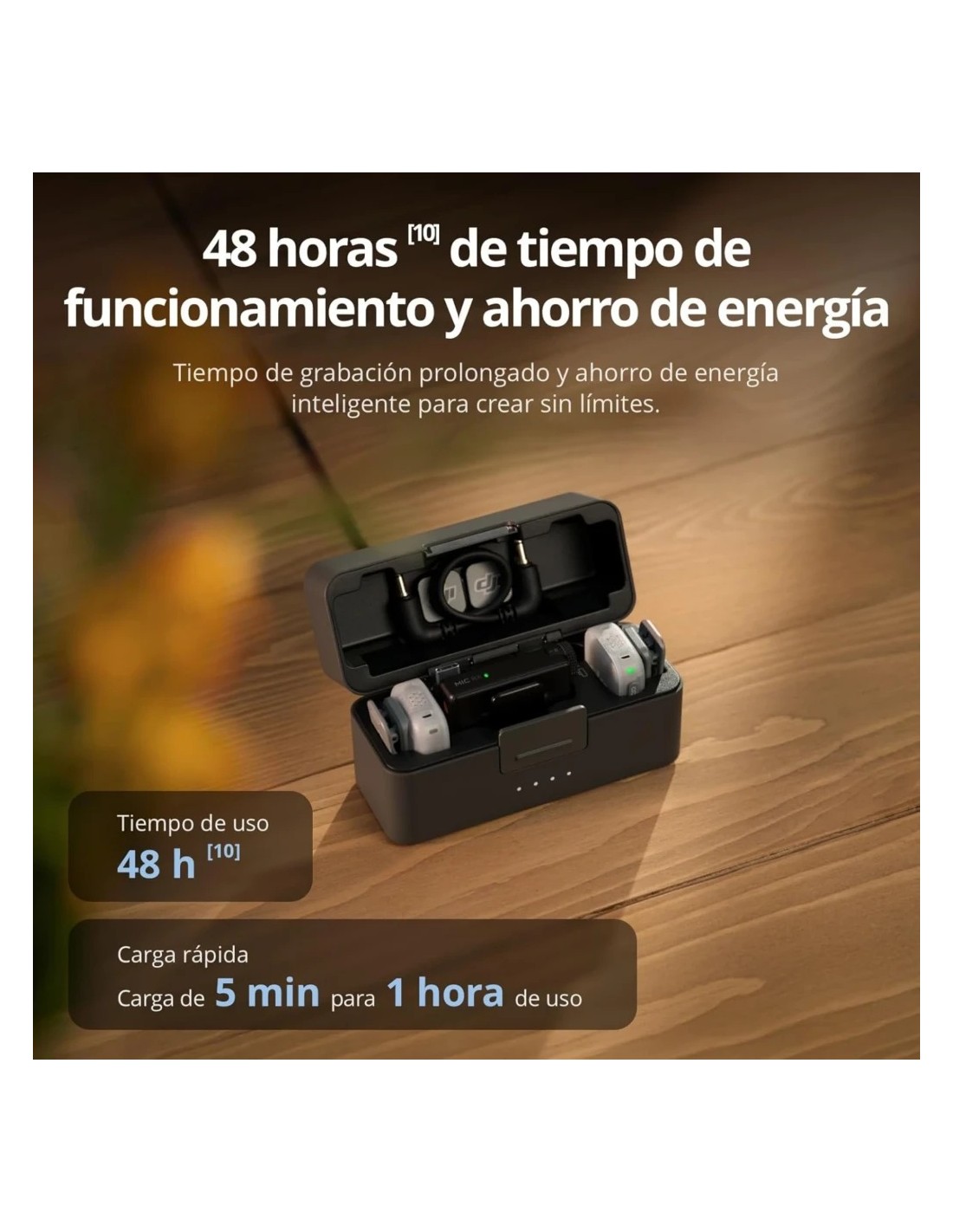 DJI Mic Mini 2 (2 TX + 1 RX) Micrófono Inalámbrico 48 kHz/24 bits