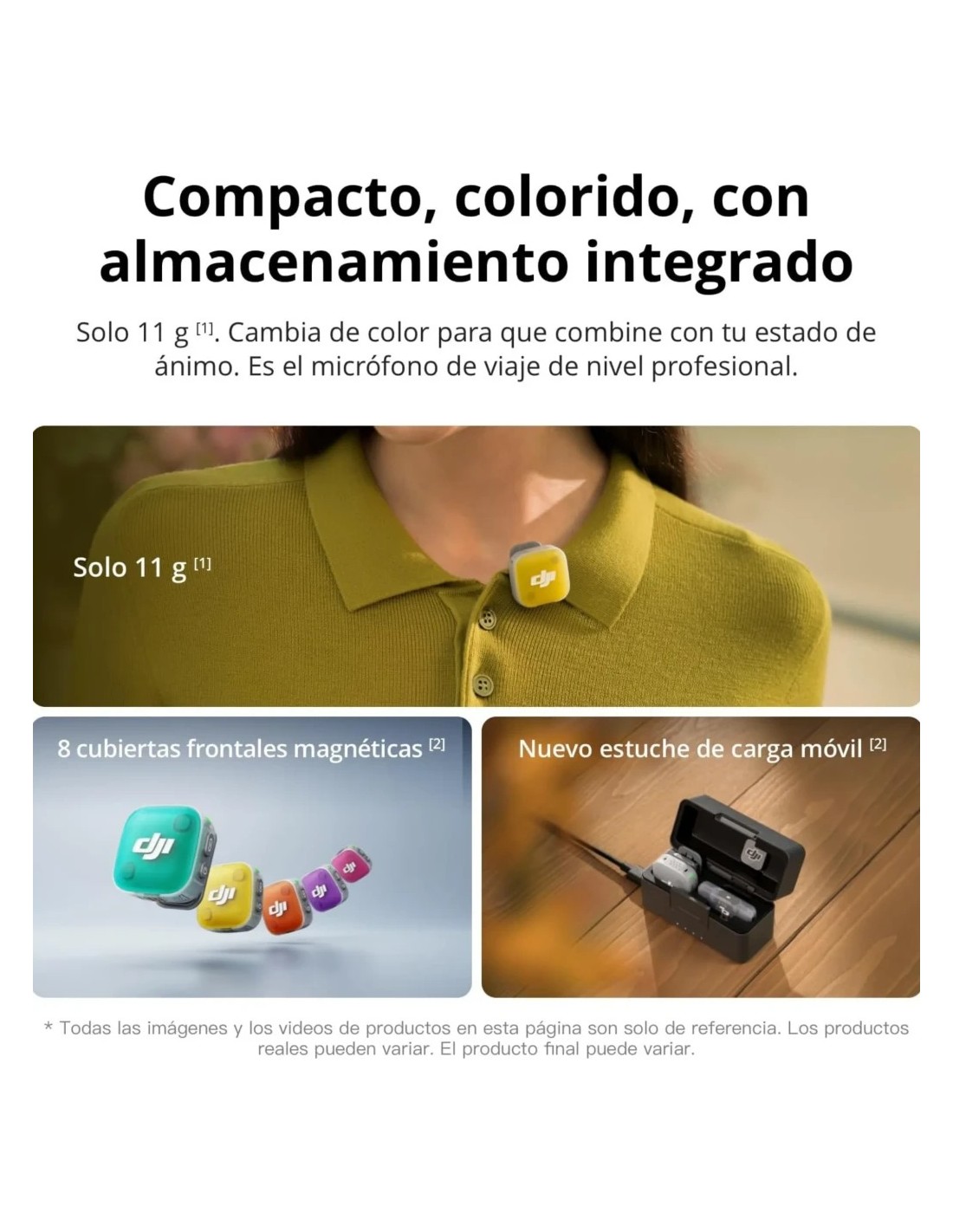 DJI Mic Mini 2 (2 TX + 1 RX) Micrófono Inalámbrico 48 kHz/24 bits