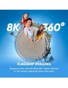Cámara deportiva Insta360 X5 Negro Medianoche Paquete estándar 8K 72MP