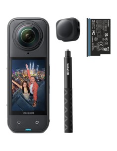 Cámara deportiva Insta360 X5 Negro Medianoche 8K FlowState sumergible 