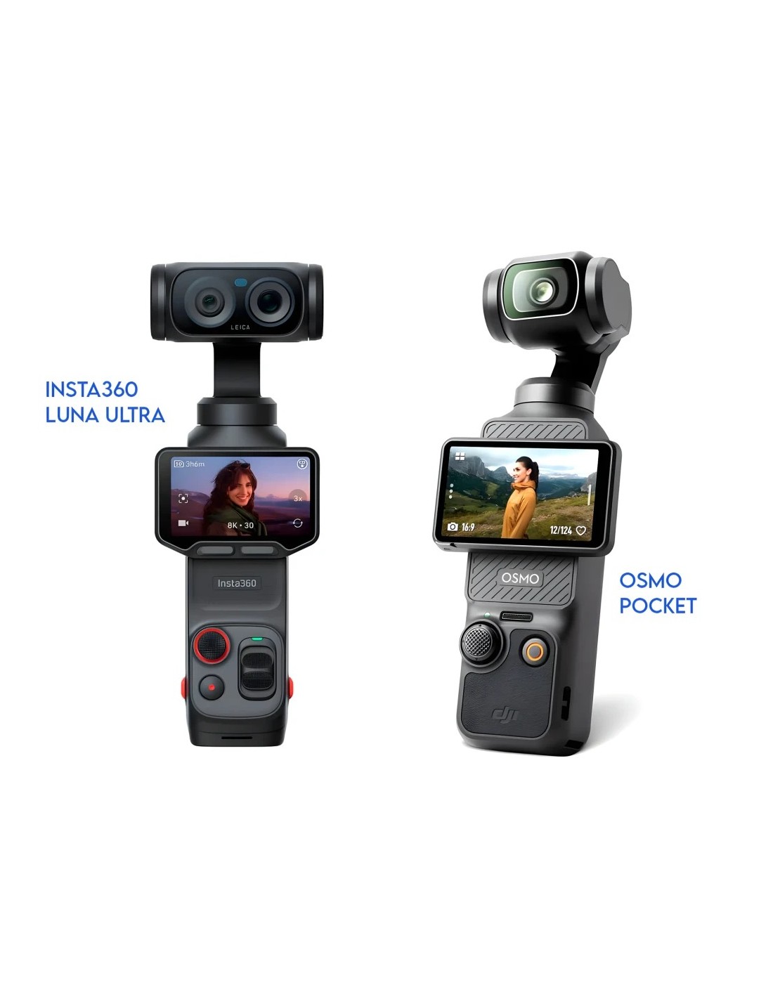 Cámara deportiva Insta360 Luna Ultra 8K 30fps 200MP gimbal 3 ejes WiFi