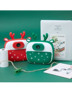 Cámara Instantánea Para Niños con Impresión K13 Diseño Reno Verde 2