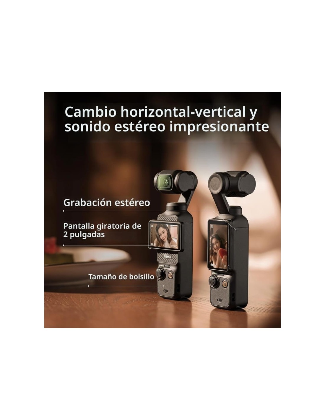DJI Osmo Pocket 3 Creator Combo 4K 120fps Cámara de vlogging + Pack de