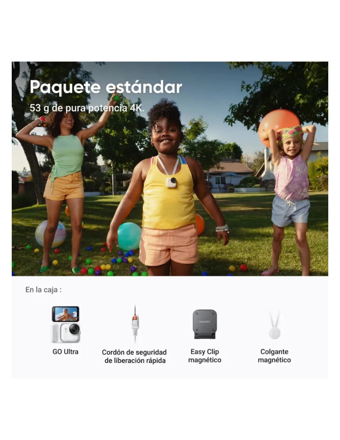 Cámara deportiva Insta360 Go Ultra Blanco 4K FlowState WiFi en Logroño