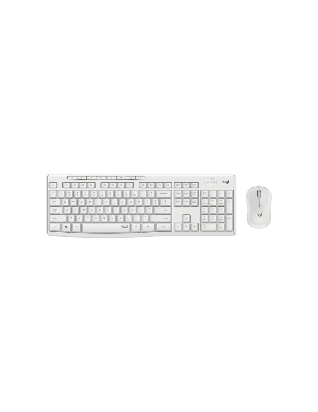 Teclado + ratón inalámbricos Logitech MK295 Blanco en Logroño